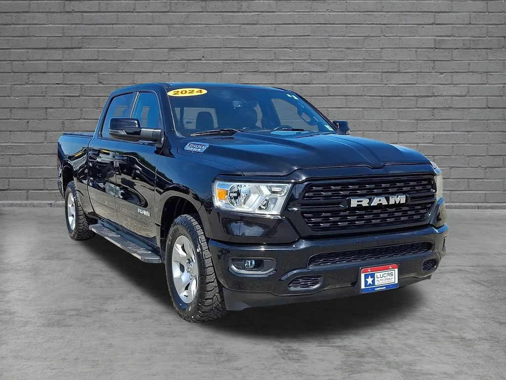 Used 2024 Diamond Black Crystal Pearlcoat Ram Big Horn image 2