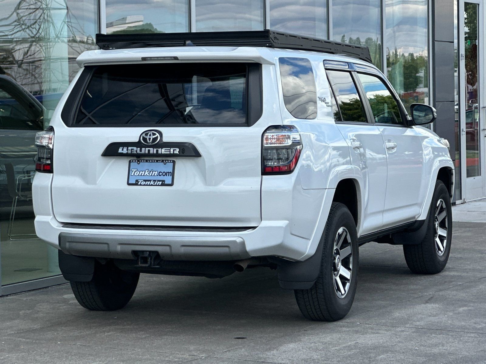 Used 2021 Super White Toyota TRD Off-Road Premium image 2