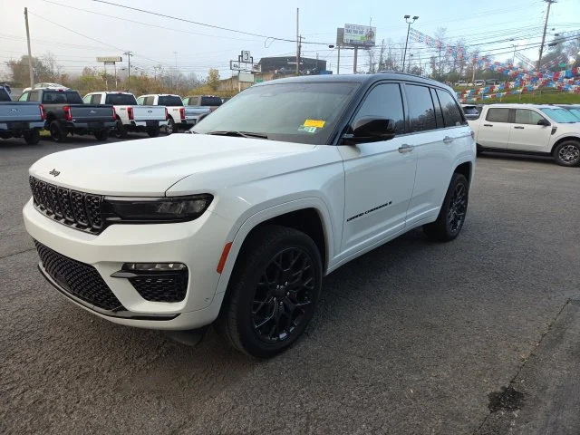 Used 2025 Bright White Clearcoat Jeep Summit image 1