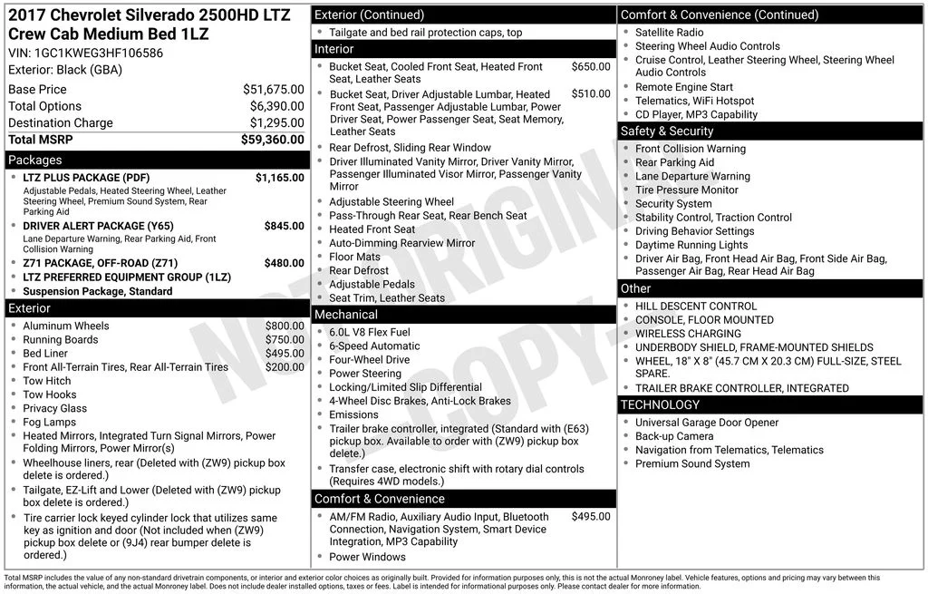 Used 2017 Black Chevrolet LTZ image 52