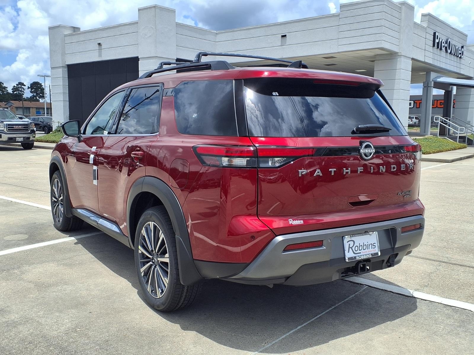 2026 Nissan Pathfinder Platinum Red at Robbins Nissan