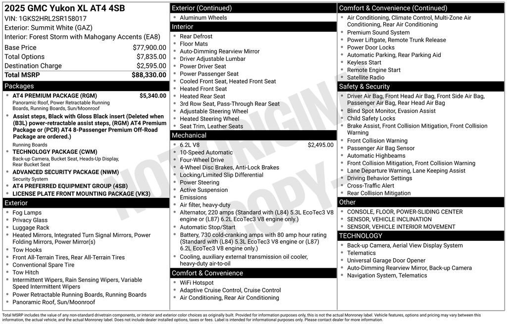 Certified Used 2025 Summit White GMC AT4 image 54