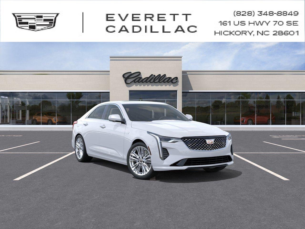 Vibrant White Tricoat 2026 Cadillac CT4 Sedan Rear-Wheel Drive Automatic
