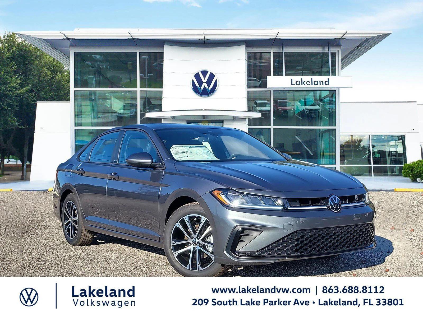 New 2026 Platinum Gray Metallic Volkswagen 1.5T Sport image 1