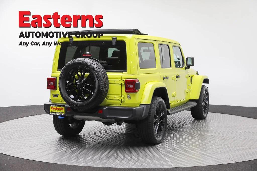 Used 2022 Yellow Jeep Unlimited Sahara 4xe image 5