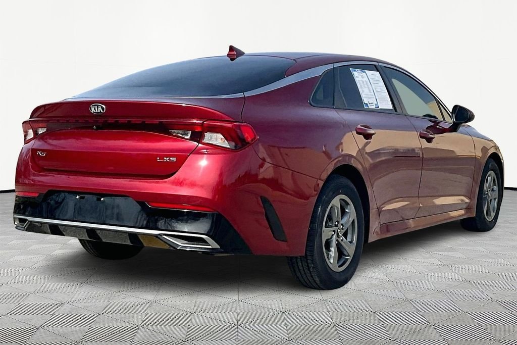 Used 2021 Kia K5 LXS with VIN 5XXG14J2XMG080690 for sale in Kansas City