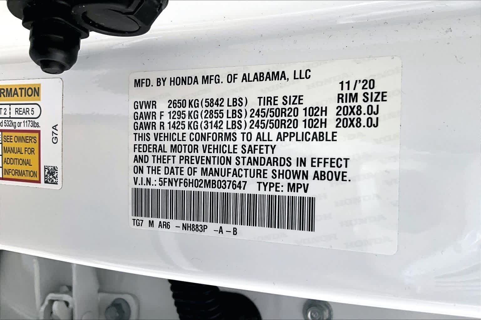 Used 2021 Platinum White Pearl Honda Elite image 33