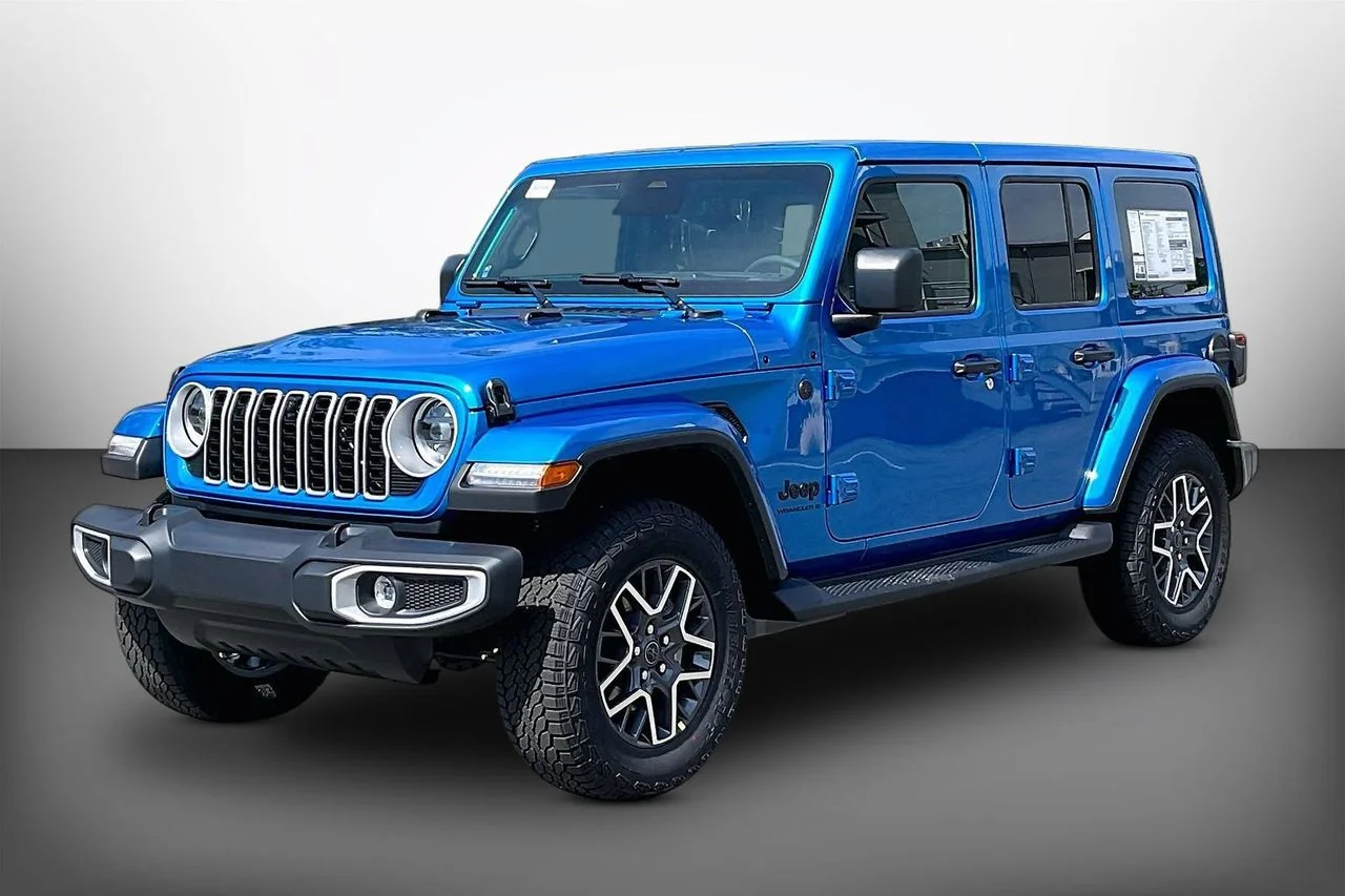 New 2026 Hydro Blue Pearl-Coat Exterior Paint Jeep Sahara image 4