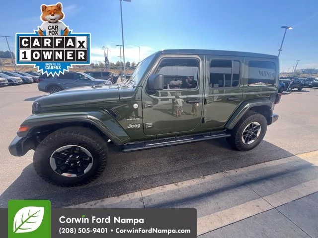 Used 2022 Green Jeep Unlimited Sahara image 2