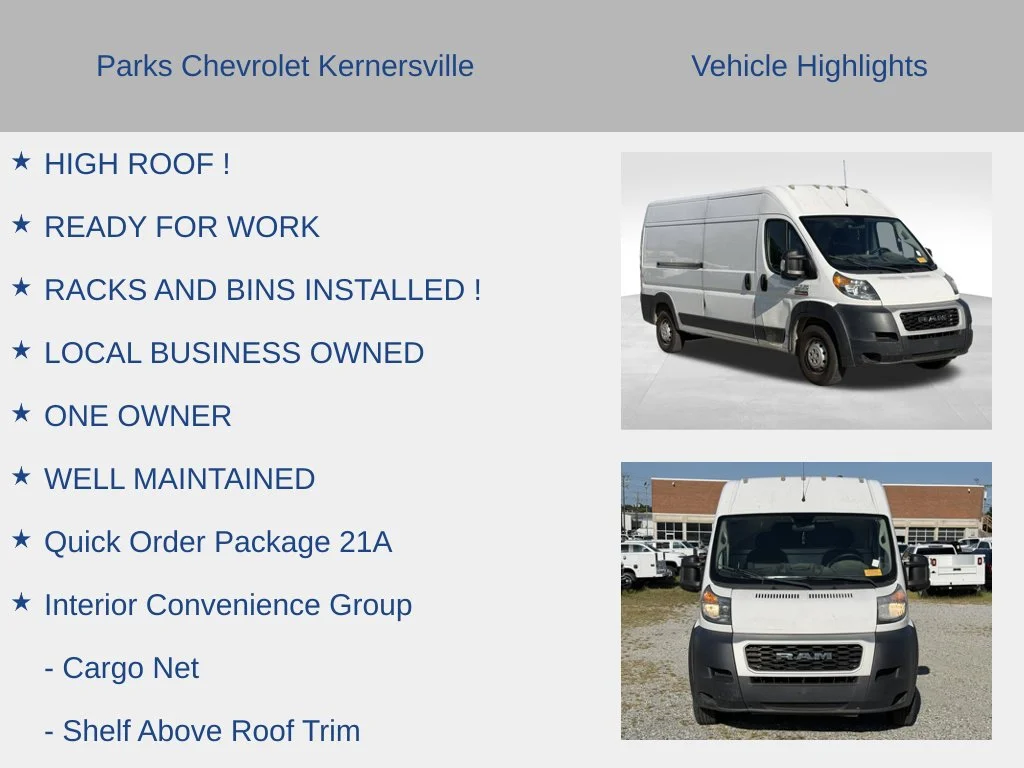 Used 2019 White Ram High Roof image 6