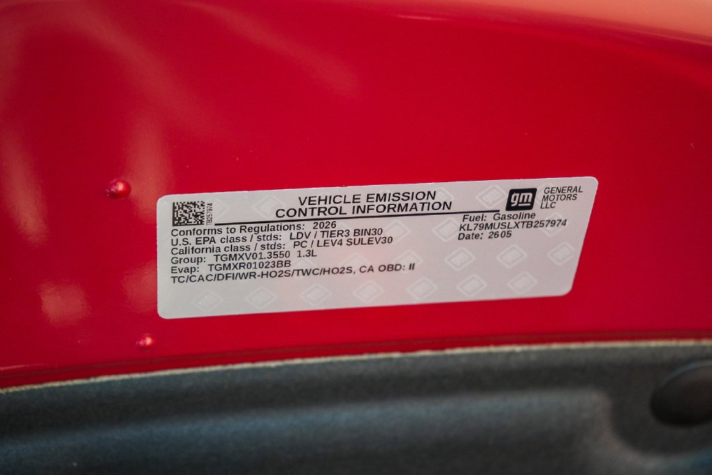 New 2026 Apex Red Chevrolet RS image 25