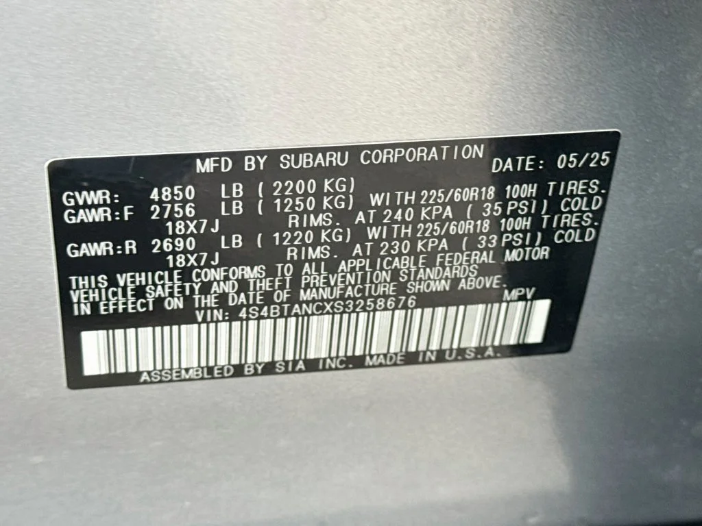 Certified Used 2025 Silver Subaru Limited image 45