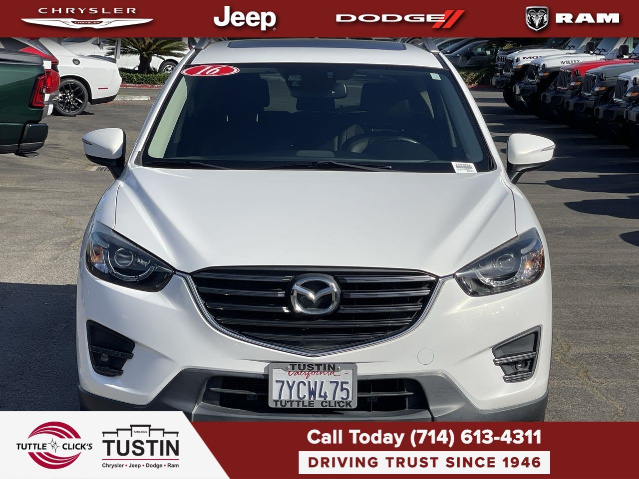 Used 2016 Crystal White Pearl Mica Mazda Grand Touring image 2