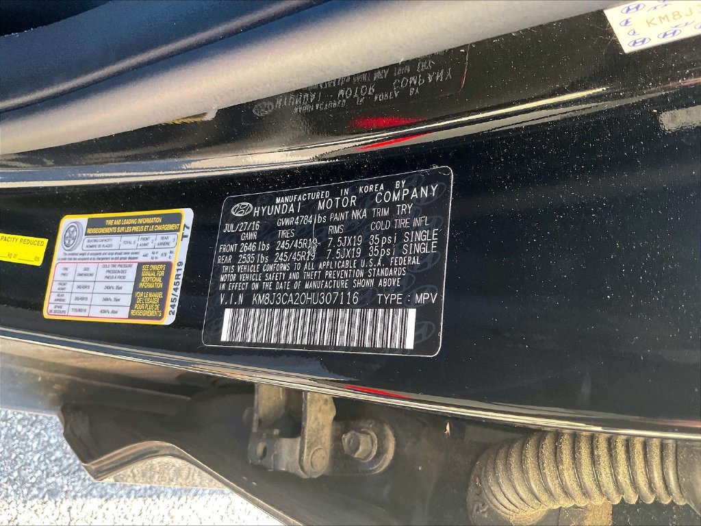 Used 2017 Black Hyundai Limited image 6