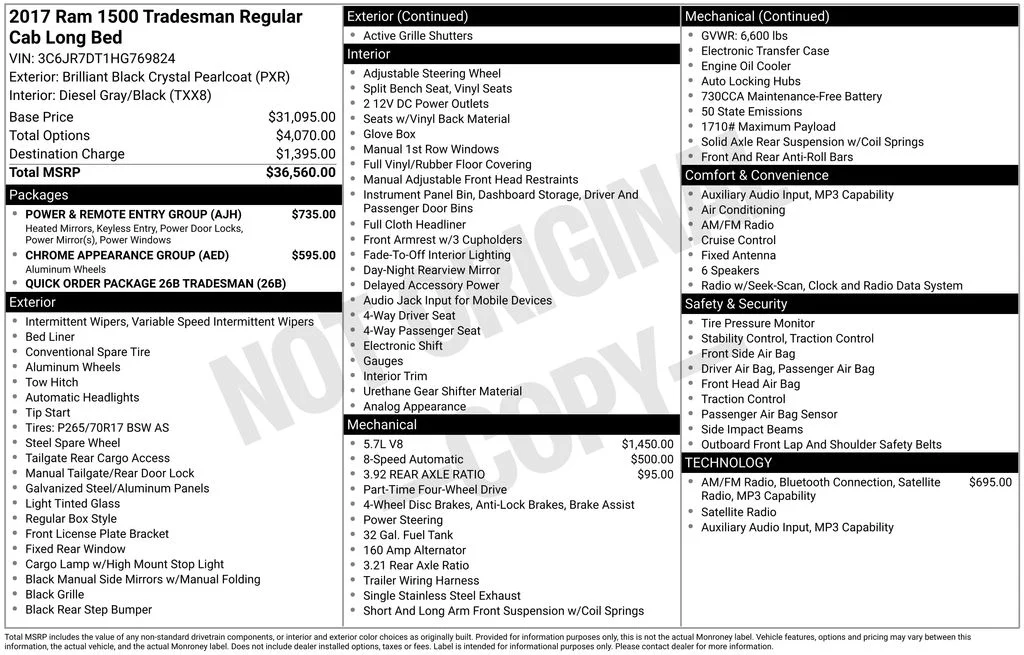 Used 2017 Black Ram Tradesman image 4