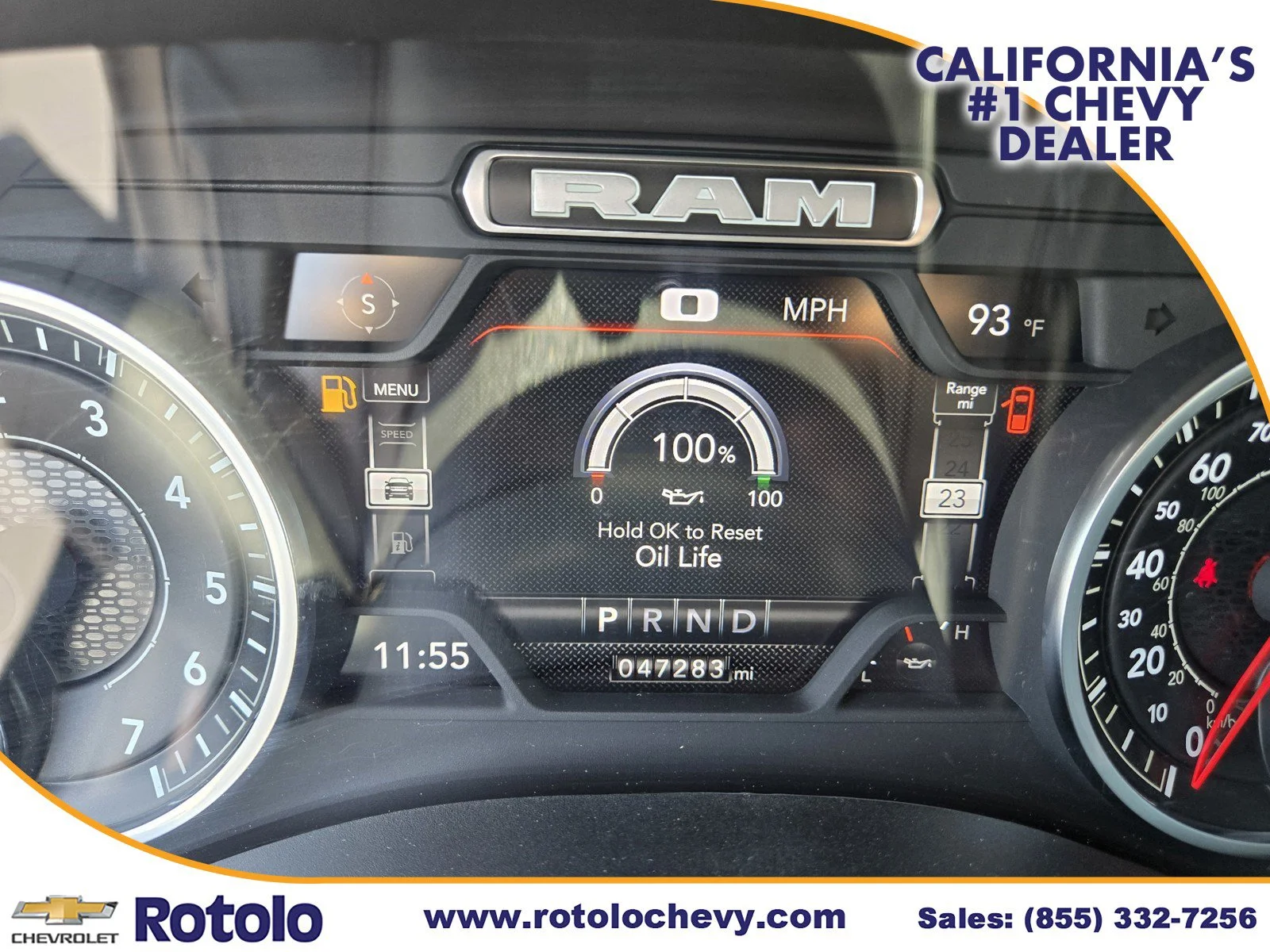Used 2024 Diamond Black Crystal Pearlcoat Ram Laramie image 25