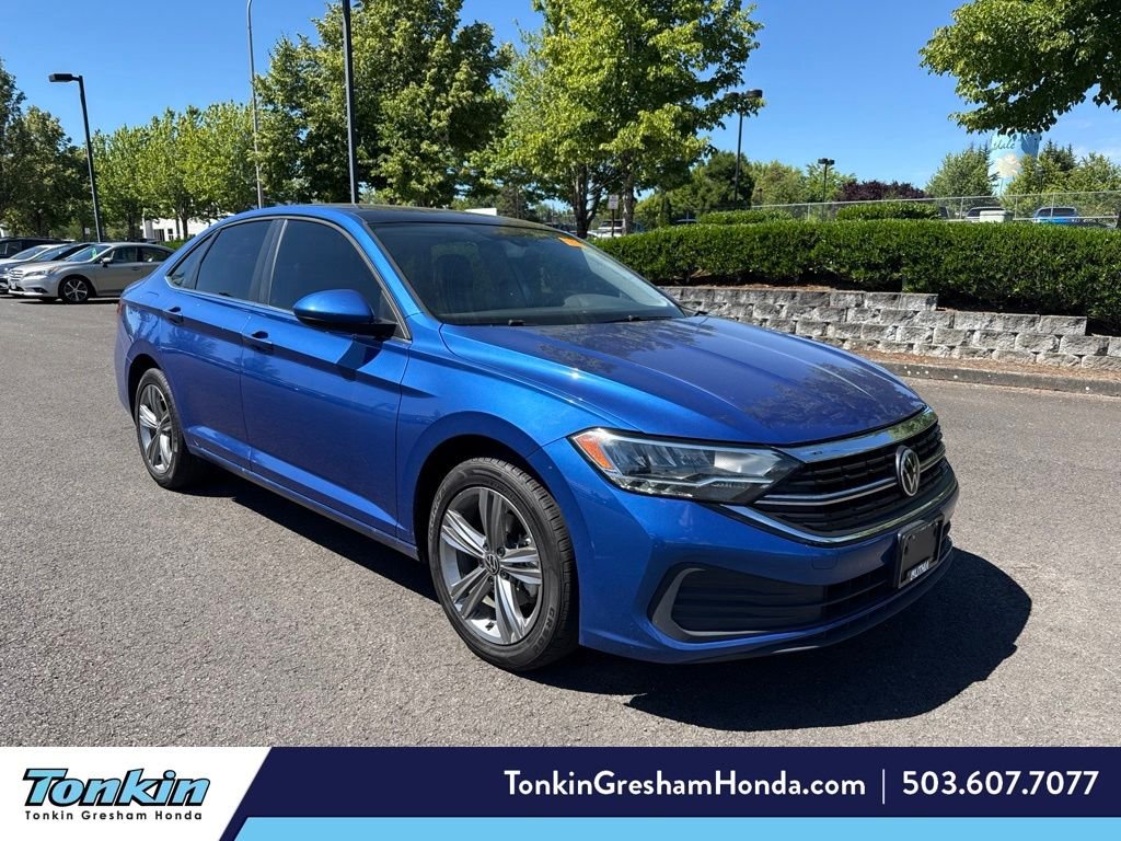 Used 2024 Rising Blue Metallic Volkswagen 1.5T SE image 1