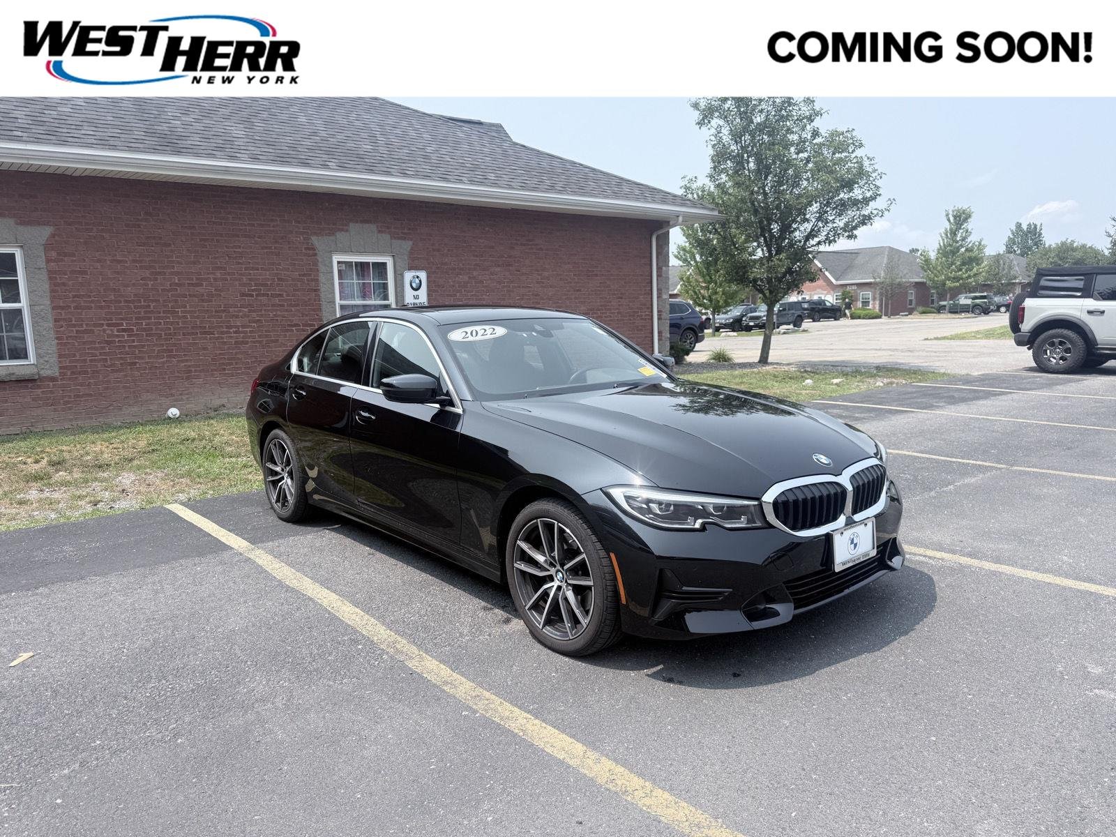 Used 2022 Black Sapphire Metallic BMW 330i xDrive image 1
