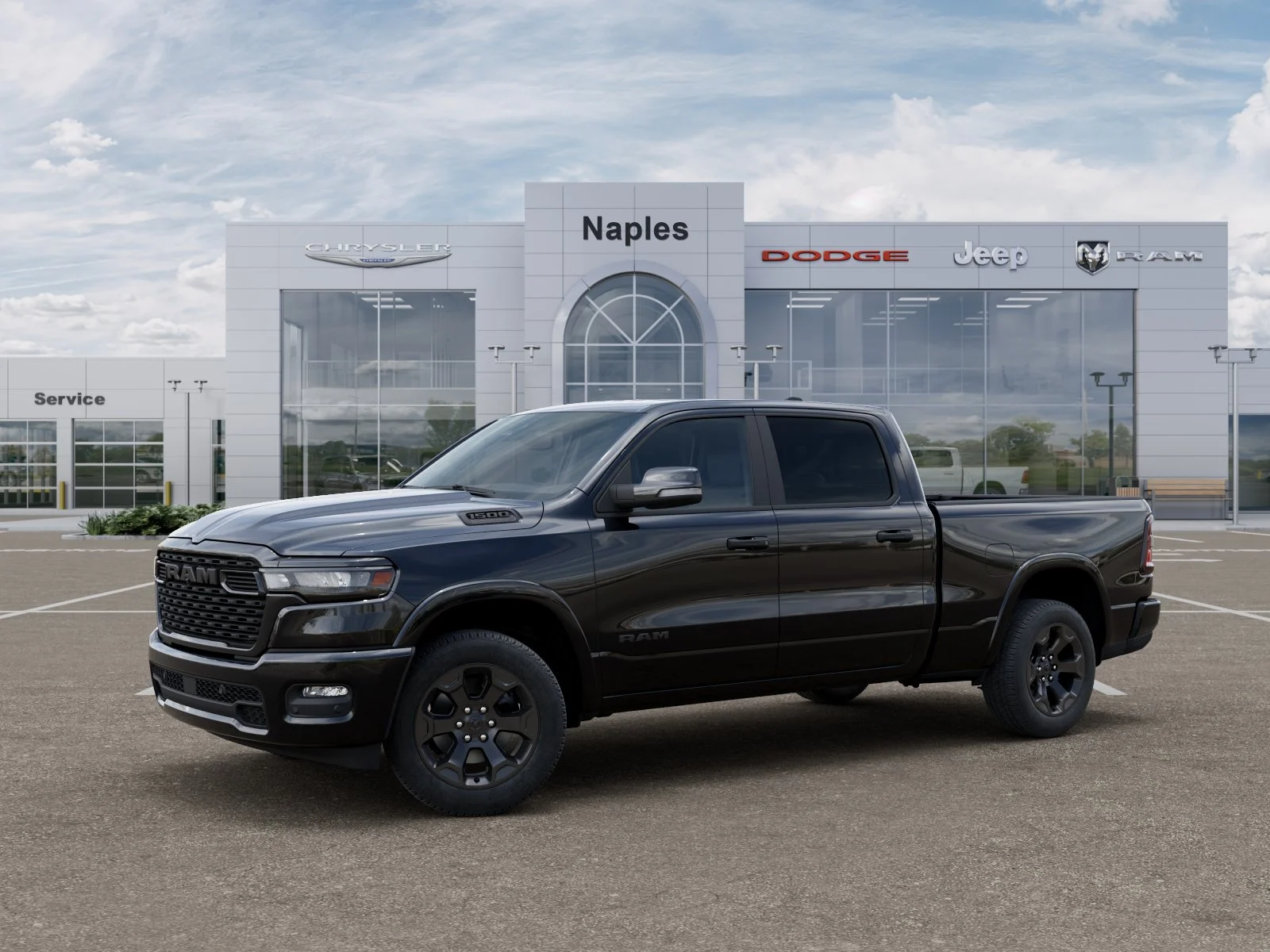New 2026 Diamond Black Crystal Pearl-Coat Exterior Paint RAM Big Horn image 28