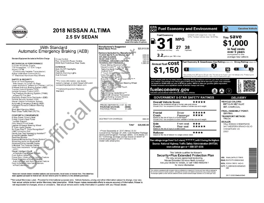 Used 2018 Gray Nissan 2.5 SV image 2