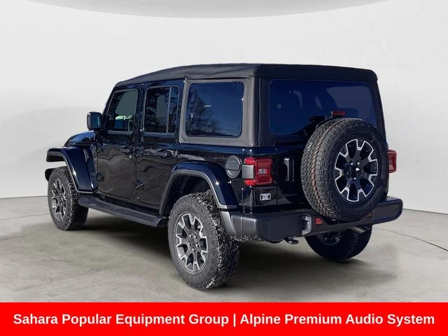 New 2026 Black Clearcoat Jeep 4-DOOR SAHARA image 3