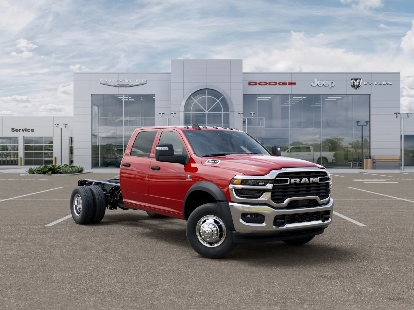 New 2026 Flame Red Clear-Coat Exterior Paint RAM Tradesman image 57