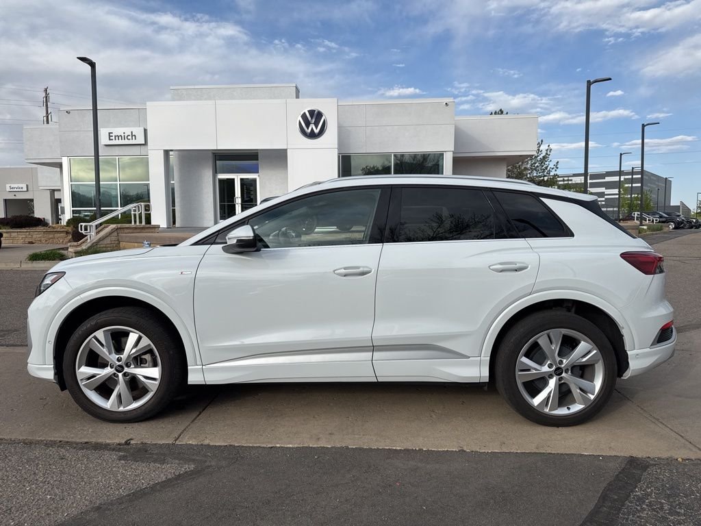 Used 2023 Audi Q4 e-tron Premium Plus with VIN WA1L2BFZ7PP075296 for sale in Denver, CO