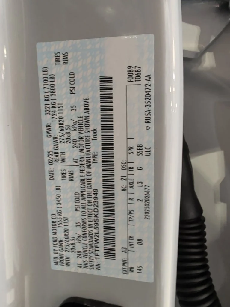 Used 2025 White Metallic Ford STX image 2