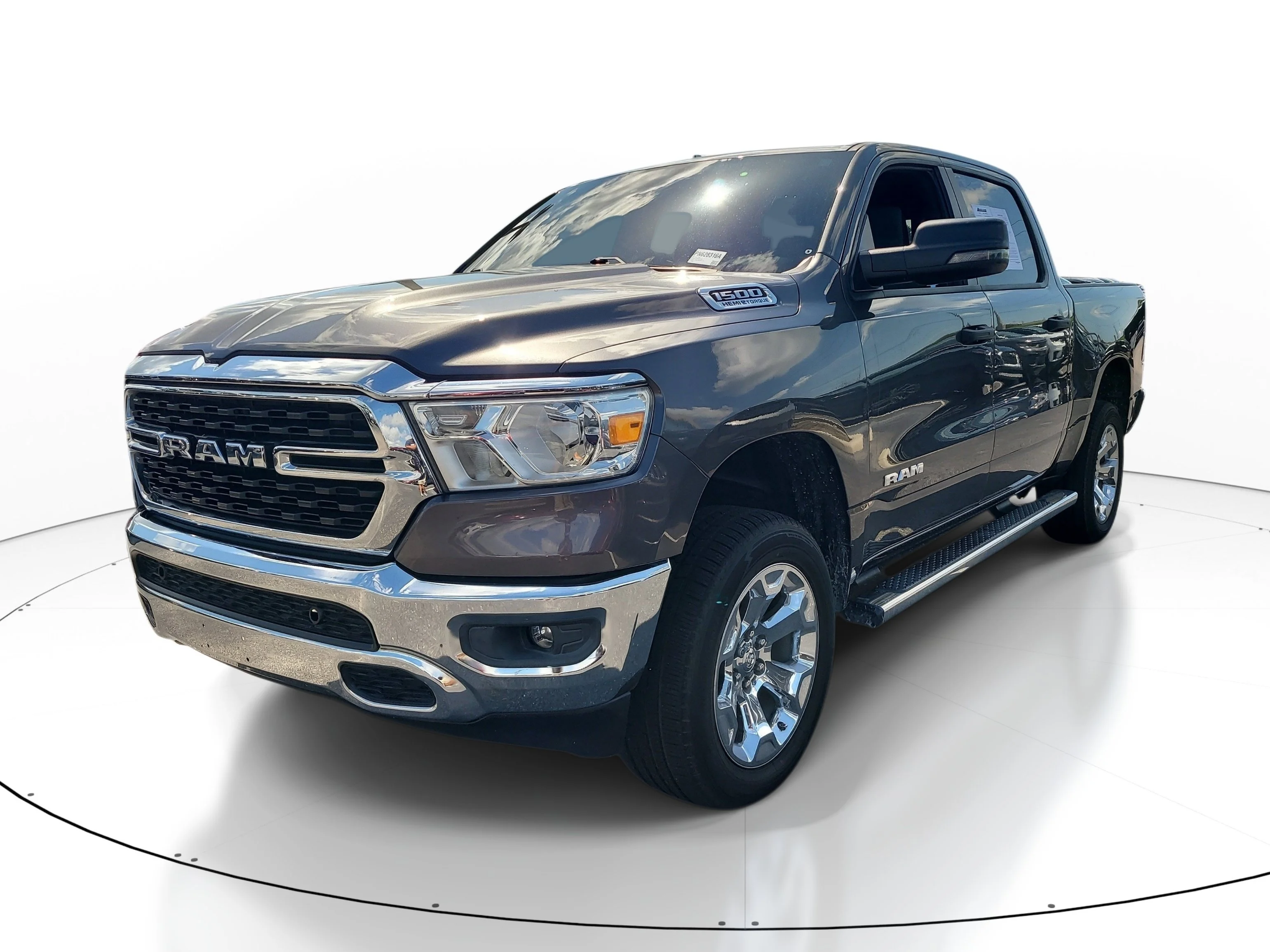 Used 2023 Granite Crystal Metallic Clearcoat Ram Big Horn image 3
