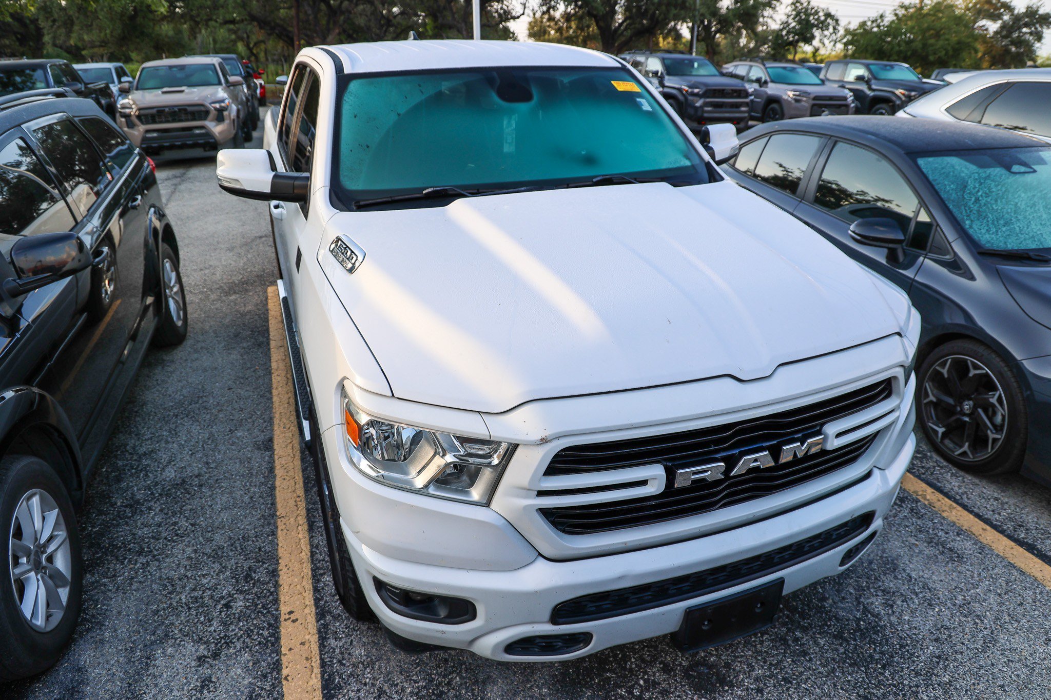 Used 2020 Bright White Clearcoat Ram Lone Star image 4