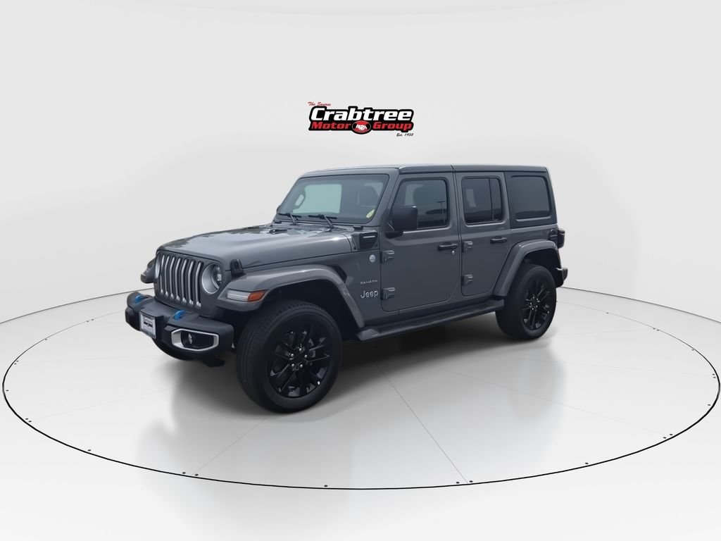Used 2023 Gray Jeep Sahara 4xe image 4