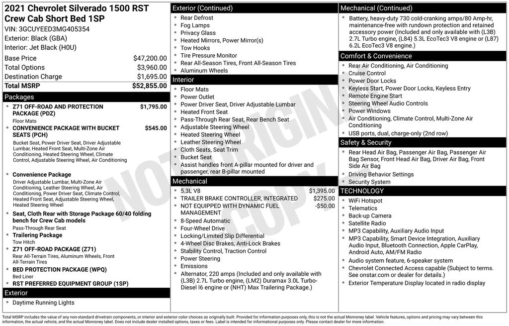 Used 2021 Black Chevrolet RST image 10