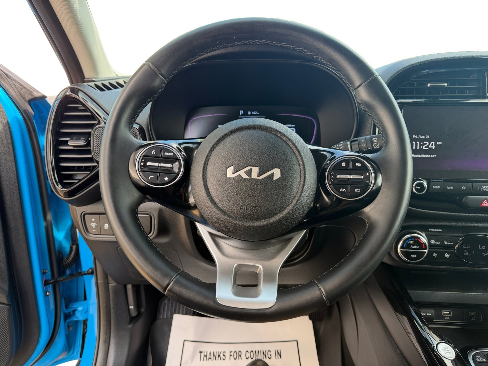 Used 2023 Surf Blue Kia EX image 10