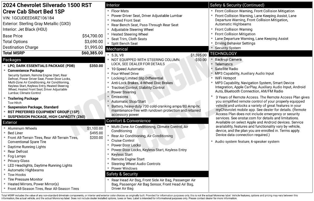 Used 2024 Gray Chevrolet RST image 36