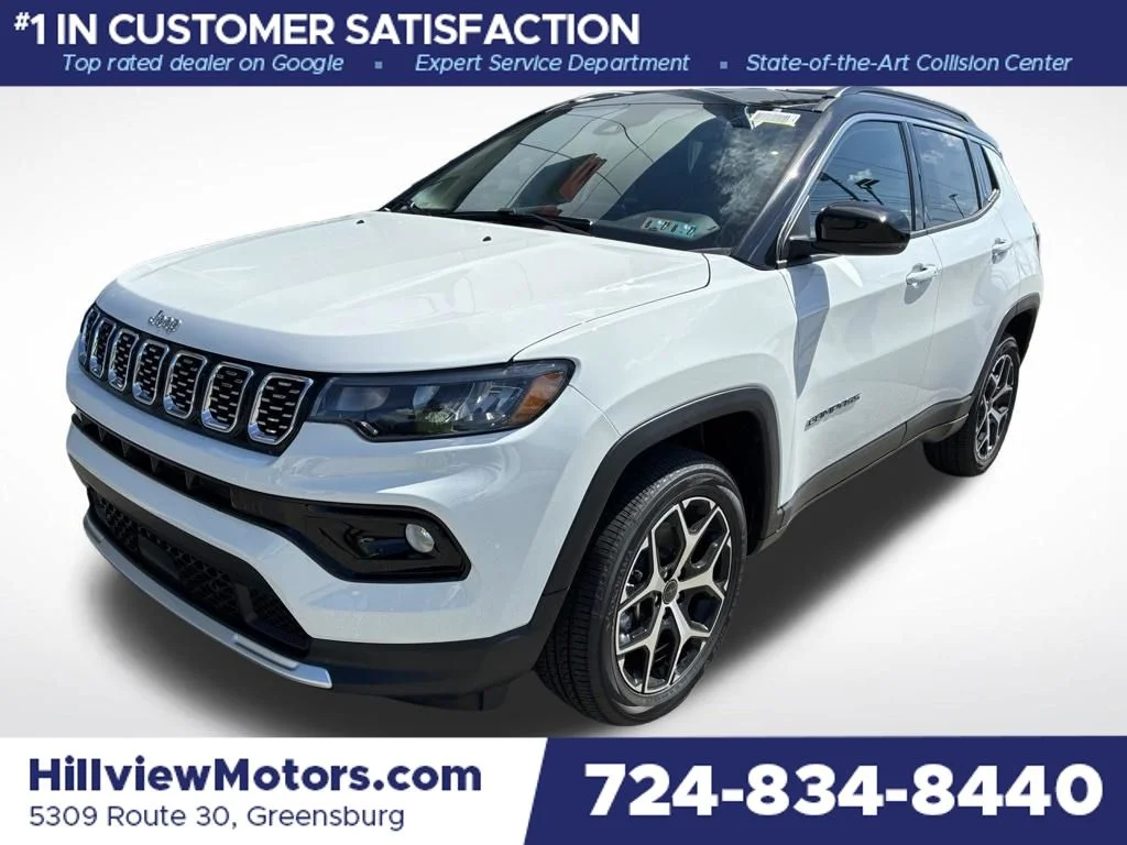New 2026 Bright White Clear-Coat Exterior Paint Jeep Limited image 1