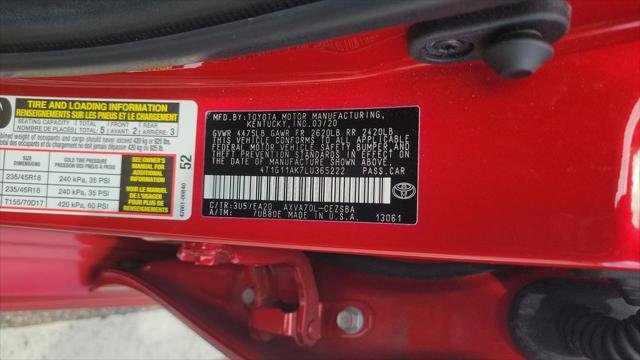 Certified Used 2020 SUPERSONIC RED Toyota  image 29