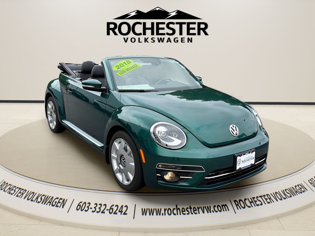 Used 2018 Bottle Green Metallic/Black Roof Volkswagen 2.0T SE image 8