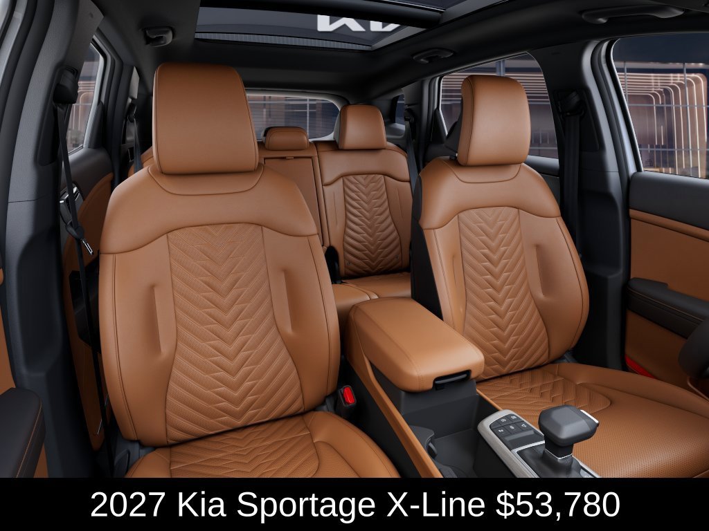 New 2027 Glacial White Pearl/Ebony Black Roof Kia X-Line image 15