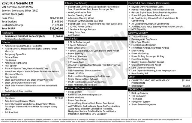 Used 2023 Silver Kia EX image 33