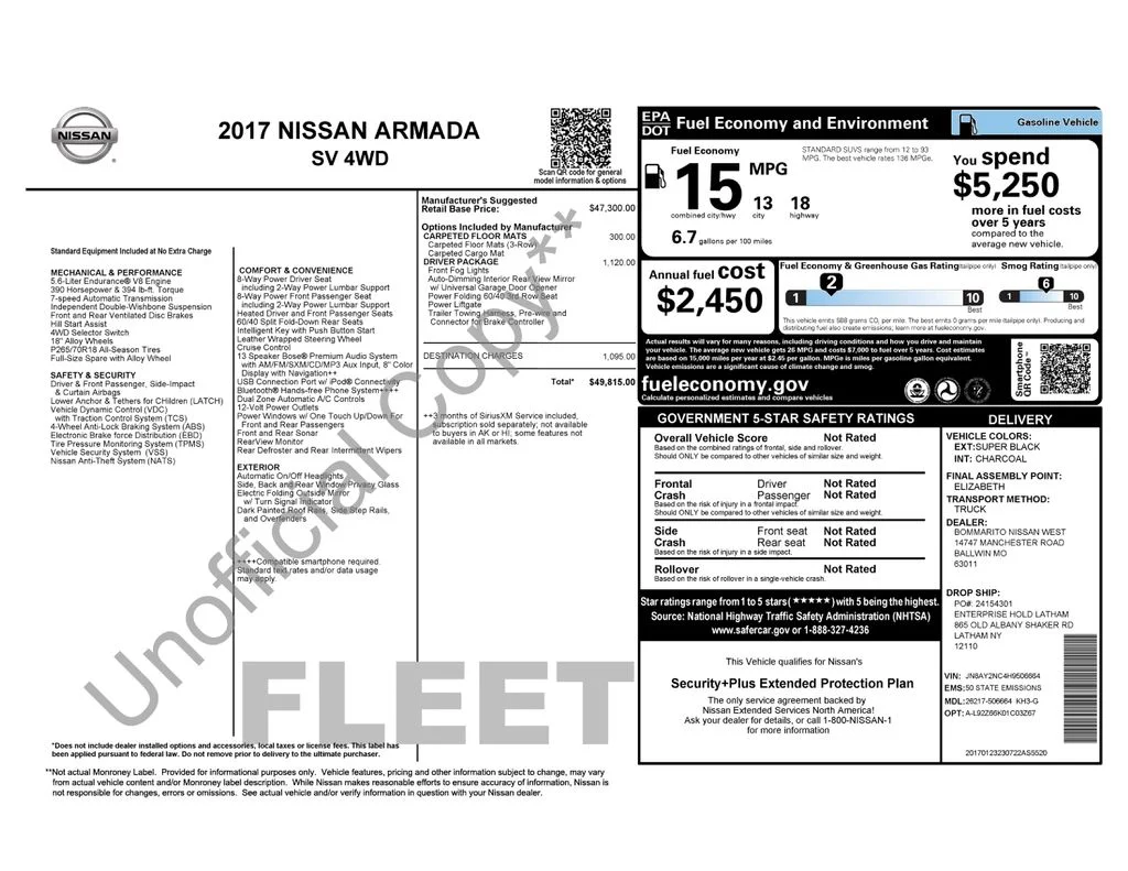 Used 2017 Black Nissan SV image 6