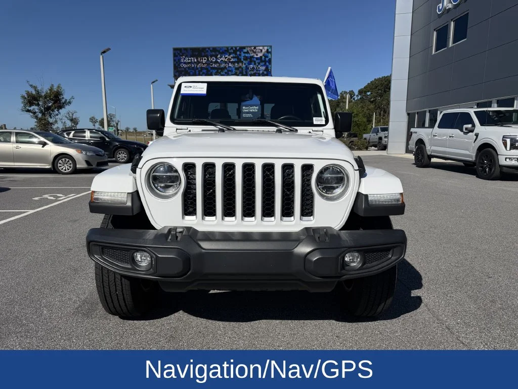 Certified Used 2022 Bright White Clearcoat Jeep Overland image 3