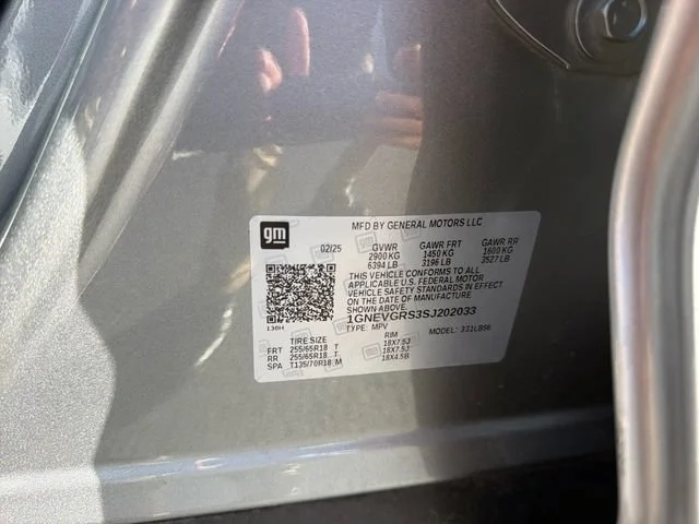 Used 2025 Sterling Gray Metallic Chevrolet LT image 16