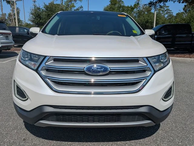 Used 2018 White Platinum Tri-Coat Metallic Ford Titanium image 8