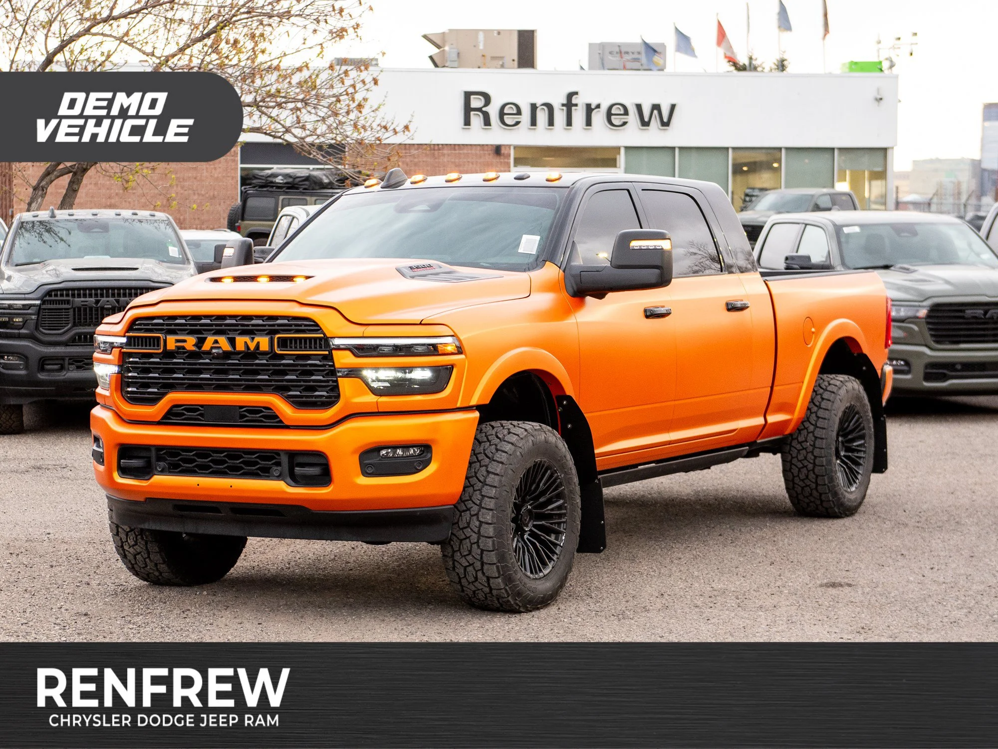 Used 2026 Black RAM Limited* Mega Cab, 2 Inch Lift, 35 Inch Tires, Fuel Wheels image 1