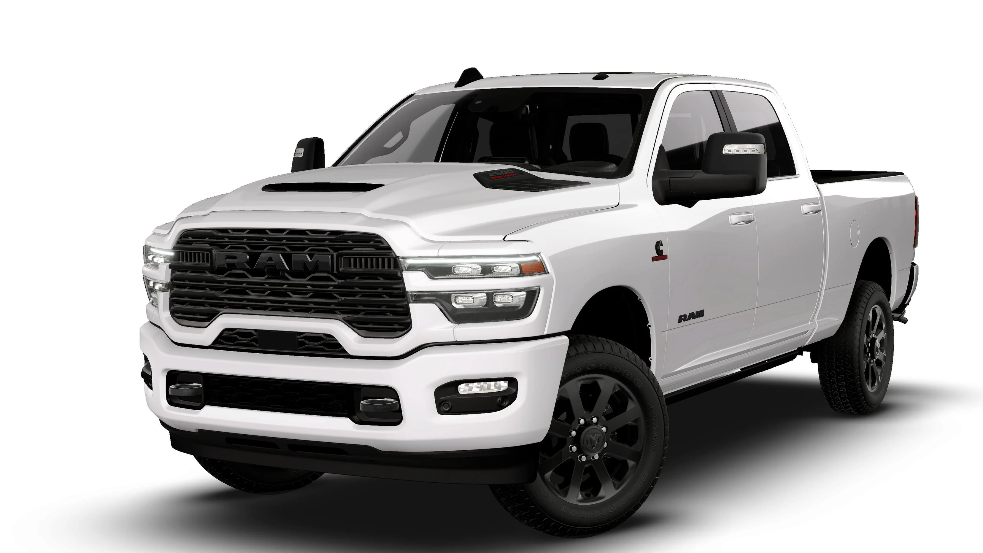 New 2027 Bright White Clear-Coat Exterior Paint RAM LARAMIE image 1