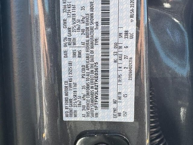 New 2026 Carbonized Gray Metallic Ford XLT image 16