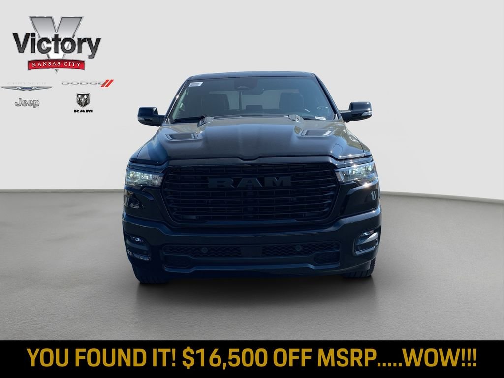 New 2026 Diamond Black Crystal Pearl-Coat Exterior Paint RAM Laramie image 2