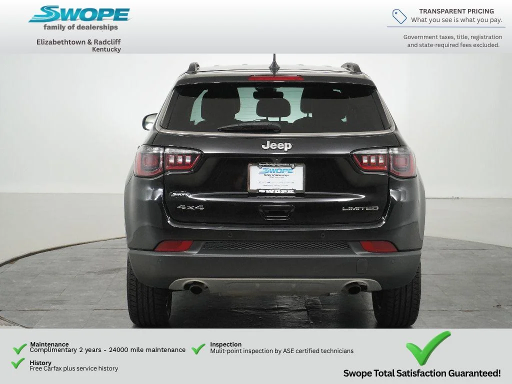 Certified Used 2023 Diamond Black Crystal Pearlcoat Jeep Limited image 4