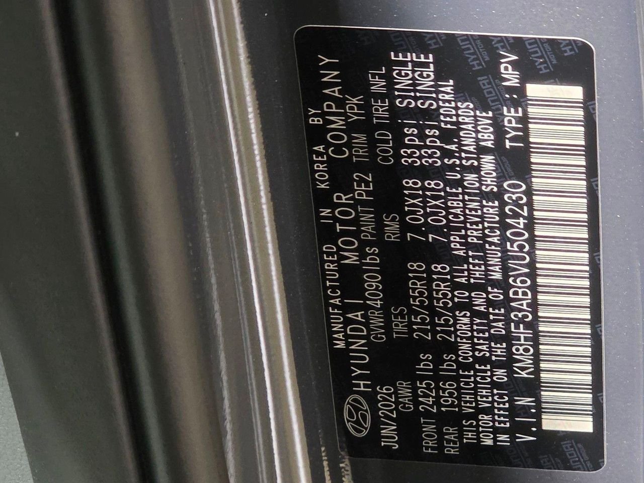 New 2027 Ecotronic Gray Pearl Hyundai SEL Sport FWD image 34