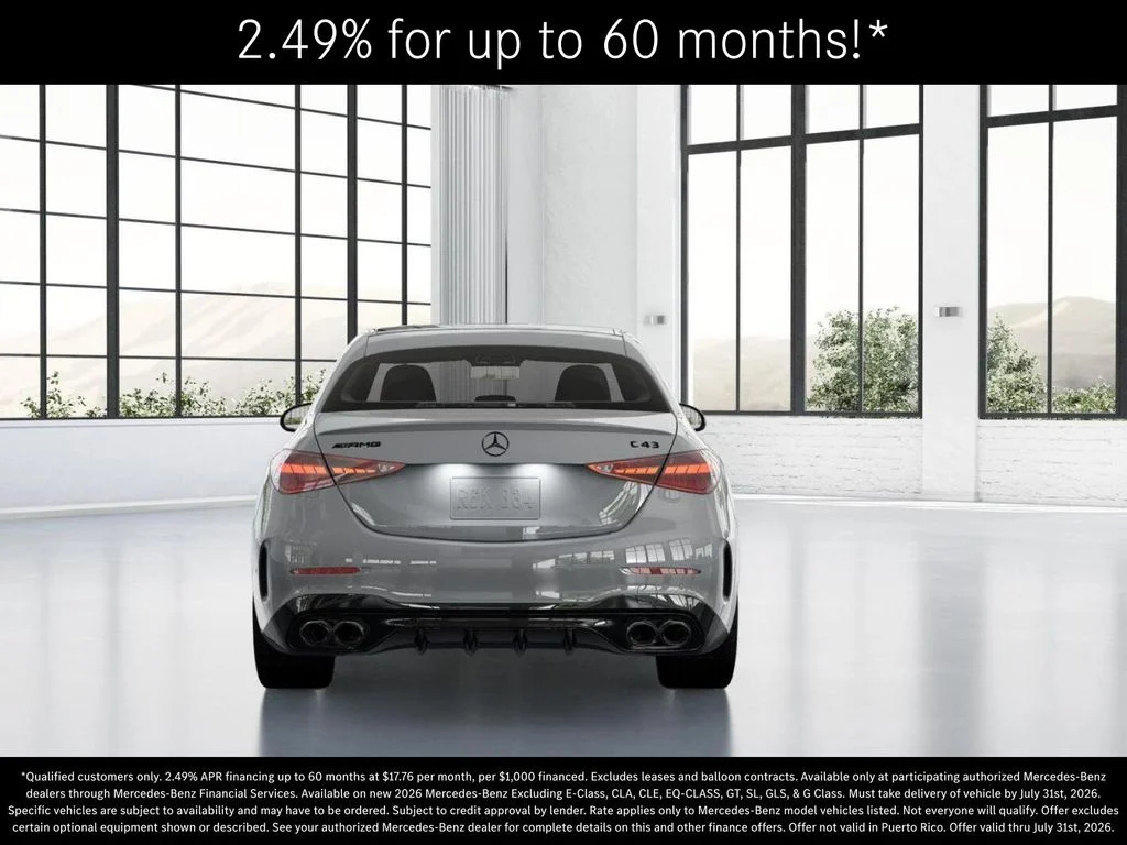 New 2026 MANUFAKTUR Alpine Grey Mercedes-Benz AMG® C 43 4MATIC Sedan image 25